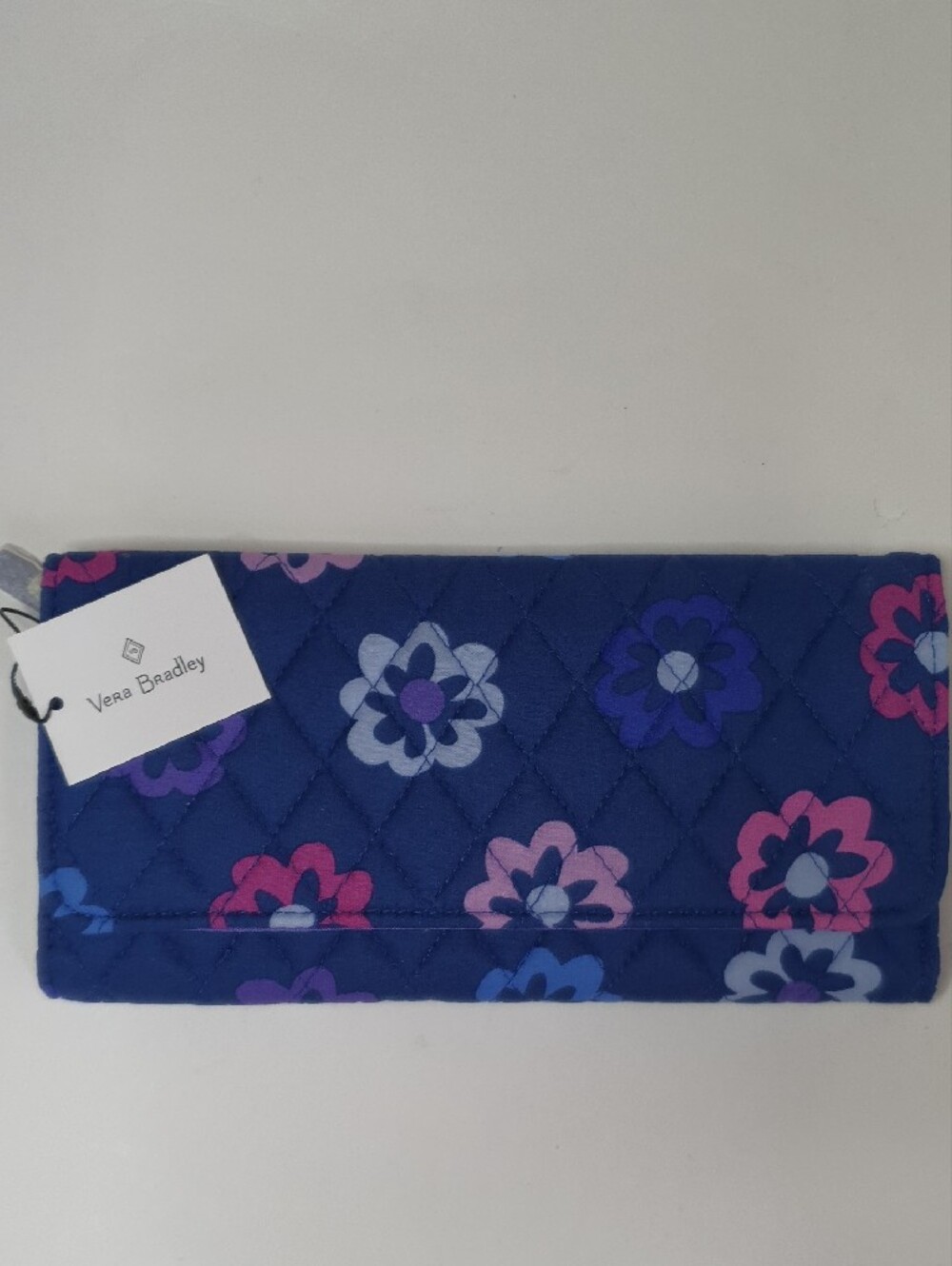 Vera Bradley Trifold Wallet In Ellie Flowers + Free Gift - Picture 6 of 8